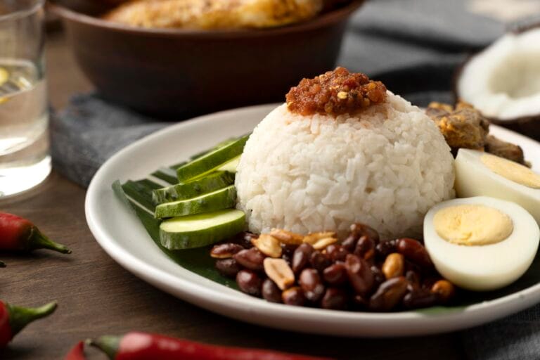 Malay Cuisine in SG : Spicy sambal and fragrant coconut-based dishes showcasing the rich heritage of Malay food in Singapore.