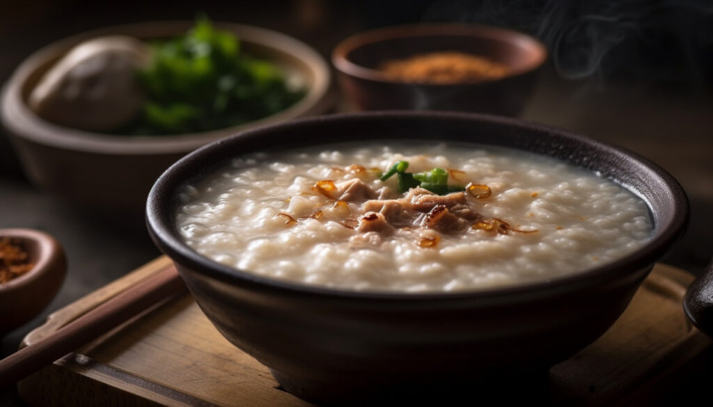 Chinese Cuisines SG : Experience Teochew porridge with comforting side dishes, a late-night favourite.