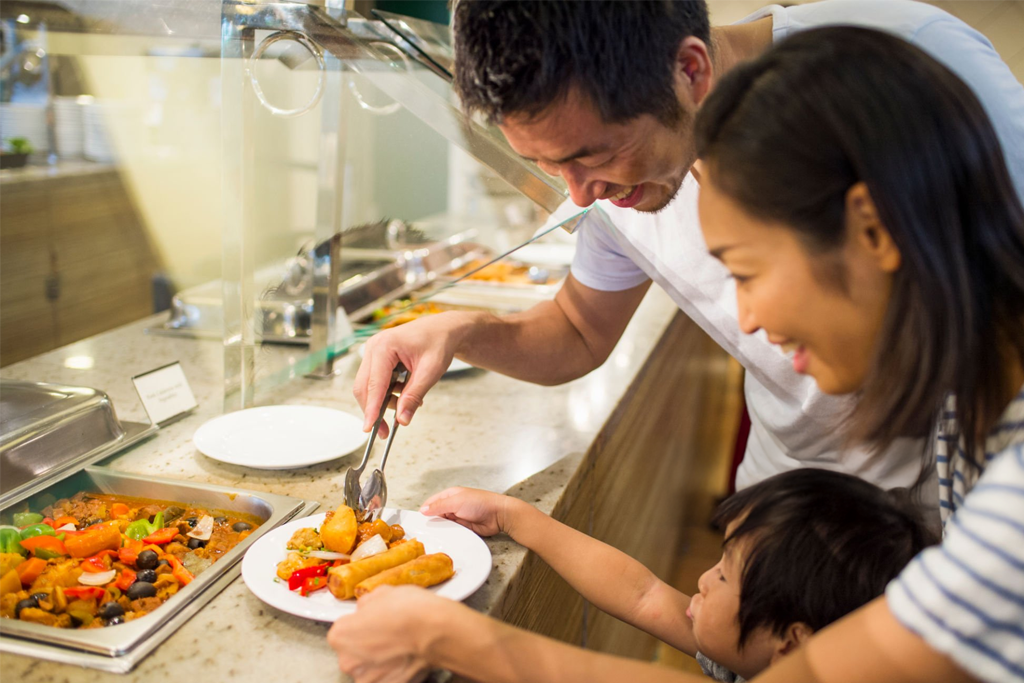 Best Buffet Restaurant in SG : A vibrant spread perfect for family gatherings and celebrations