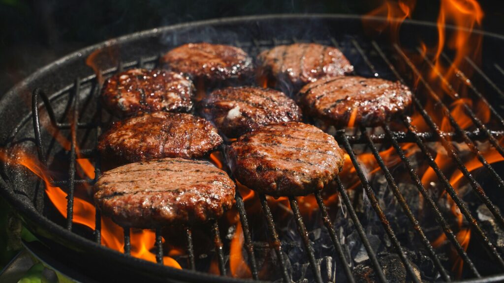 American Food SG : Grilled meats and barbecue platters at a casual diner